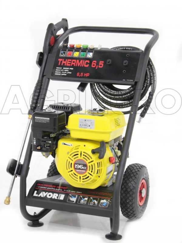 Lavor Pro Thermic 6,5 - Idropulitrice a scoppio semi professionale - 180 bar - 630 l/h - motore 196 cc a benzina