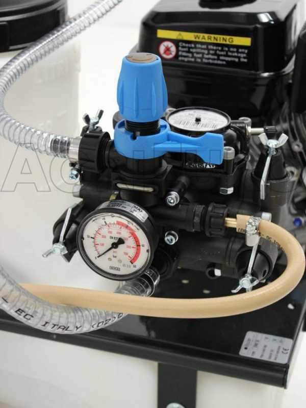 Kit motopompa irrorazione - Pompa Comet MC25 con motore elettrico con carrello e serbatoio 120L