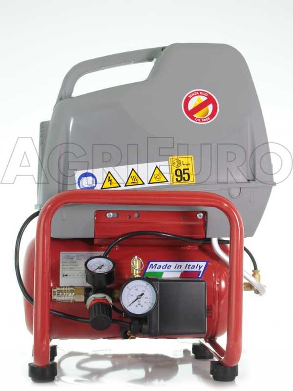 FIAC AIR 6/F-201- Compressore aria elettrico portatile monofase, oil-less - Motore 1.5 HP - 6 lt