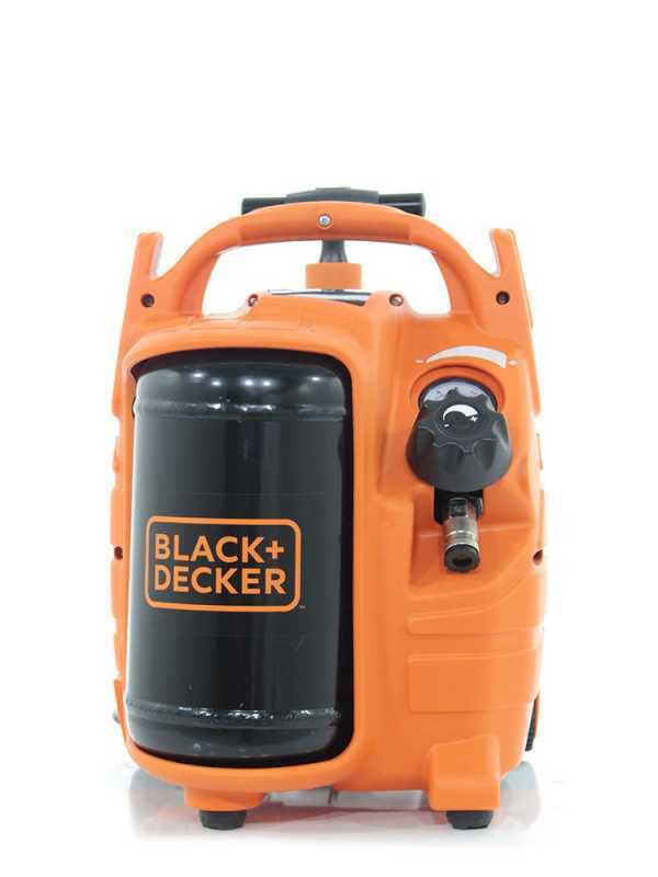 Black &amp; Decker BD 195/5 MY T - Compressore aria elettrico portatile monofase, oil-less - Motore 1.5 HP - 5 lt 