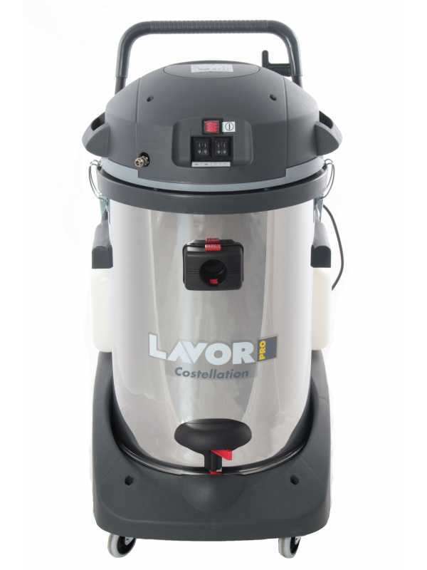 Lavor Pro Costellation IR - Aspiratore iniezione - estrazione - aspiratore per polvere e liquidi - Fusto INOX ribaltabile