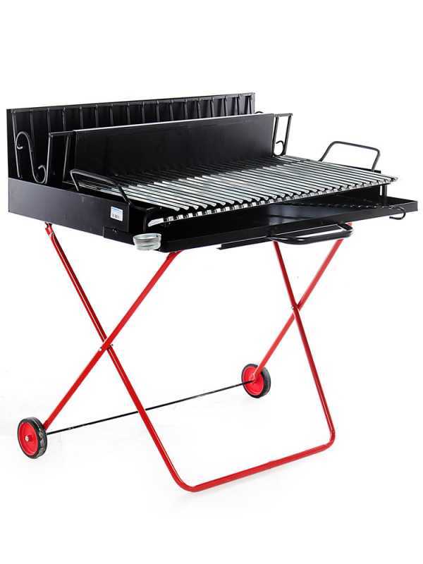 Pegoraro Angelo 323 Maxi - Barbecue portatile a legna e carbone - Pieghevole