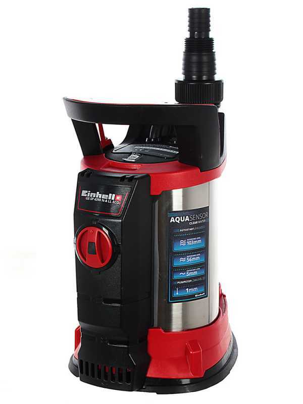 Einhell GE-SP 4390 N A-LL ECO - Pompa sommersa elettrica per acque chiare - con Aquasensor