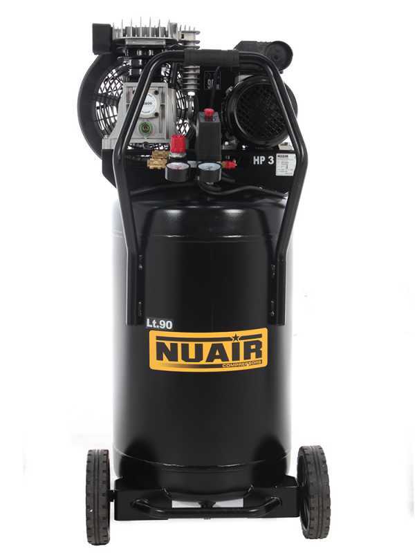 Nuair B2800B/3M/90V - Compressore aria elettrico verticale a cinghia - Motore 3 HP - 90 lt