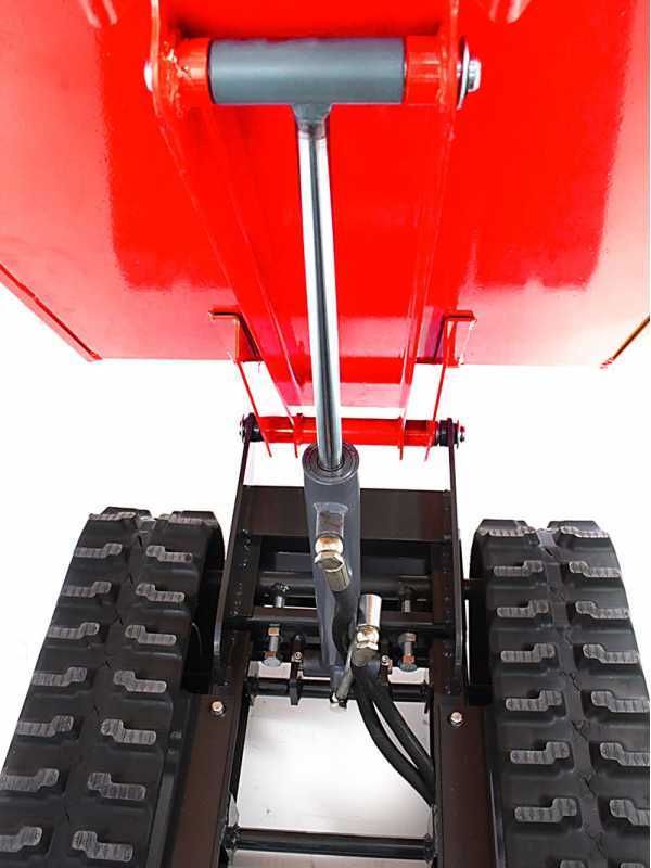 Ama TAG500TD - Motocarriola cingolata cassone dumper idraulico 500Kg
