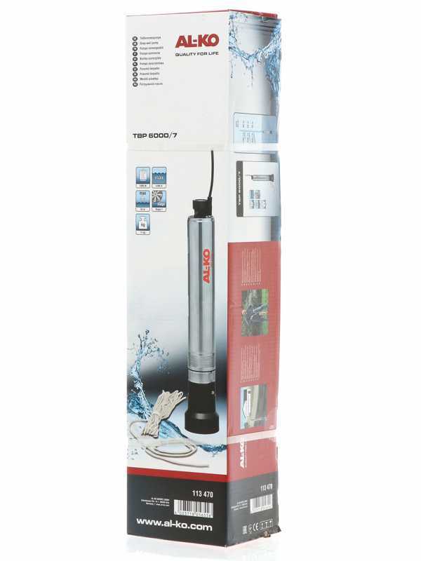 AL-KO TBP 6000/7 Inox - Pompa sommersa di profondit&agrave; per acque chiare - 1000W