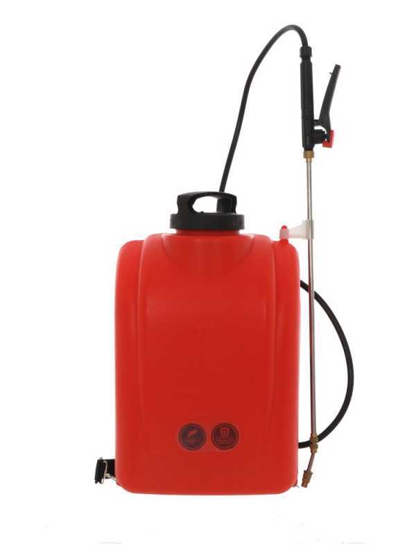 Ausonia - Pompa irroratrice a spalla - Batteria al litio - 16L