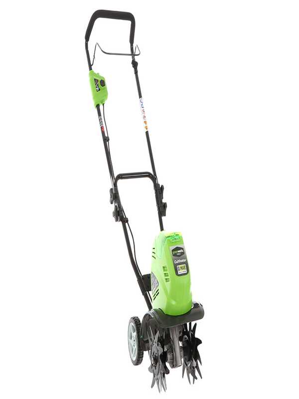 Greenworks G40TL - Motozappa a batteria con ruote - 40V 4Ah