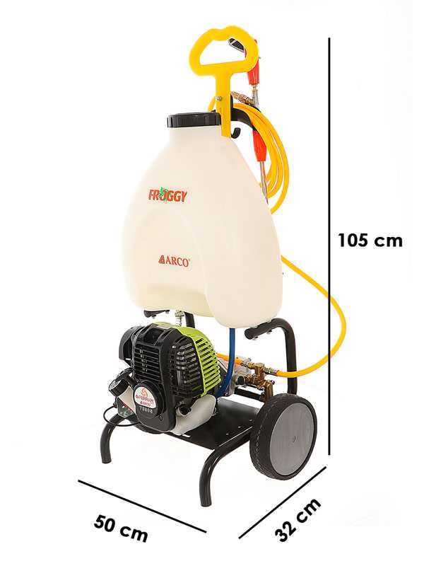 Arco Froggy Super S35 - Pompa irroratrice a scoppio - A trolley - Motore 4 tempi