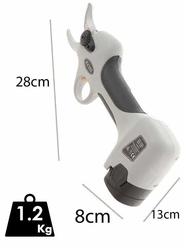 Volpi KV300 - Forbice elettrica da potatura - 2x 14.4V 2.5Ah