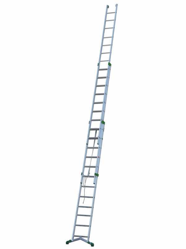 Facal Super Prima, 12+13+13 gradini, 9.90 mt - Scala in alluminio con fune