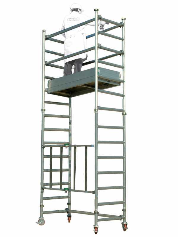 Facal Capo 1/C - Trabattello in alluminio - Base 150 cm - Base pieghevole - Altezza 3.5m