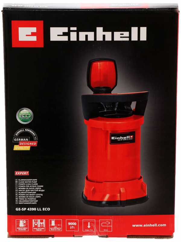 Einhell GE-SP 4390 LL ECO - Pompa sommersa elettrica per acque chiare - 430W