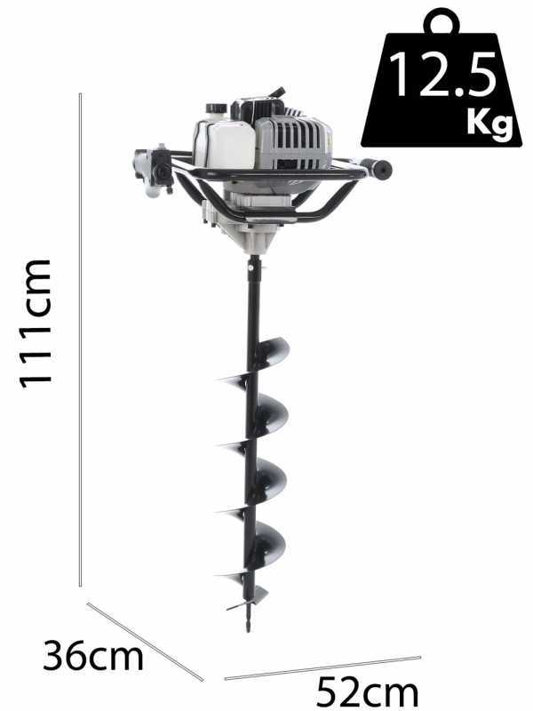 BlackStone PD530 - Mototrivella a miscela 2 tempi - 3 punte incluse