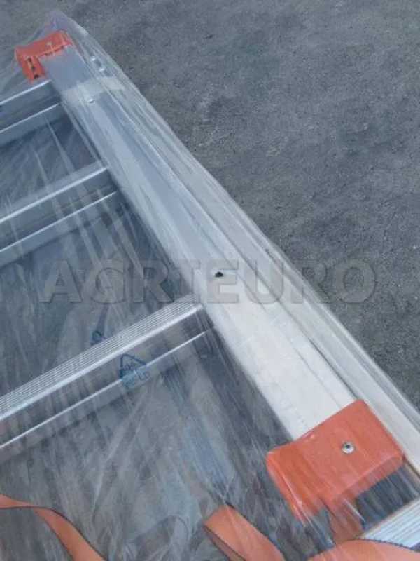 Facal Genia G300-2, 2x9 gradini, 5.00 m - Scala telescopica in alluminio - Altezza stimata operativa 5.90 m