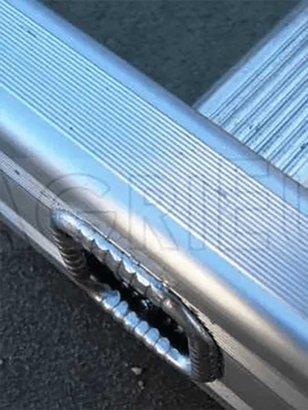 Facal Genia GS250, 8 gradini, 2.59 m - Scala in alluminio semplice singola - Altezza stimata operativa 3.55 m