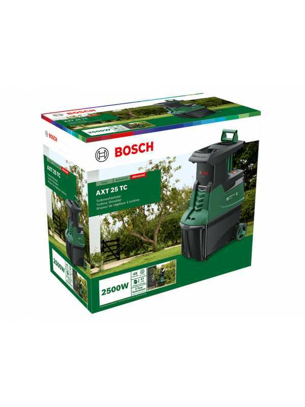 Bosch AXT 25 TC - Biotrituratore elettrico - Cesto di raccolta 53 L