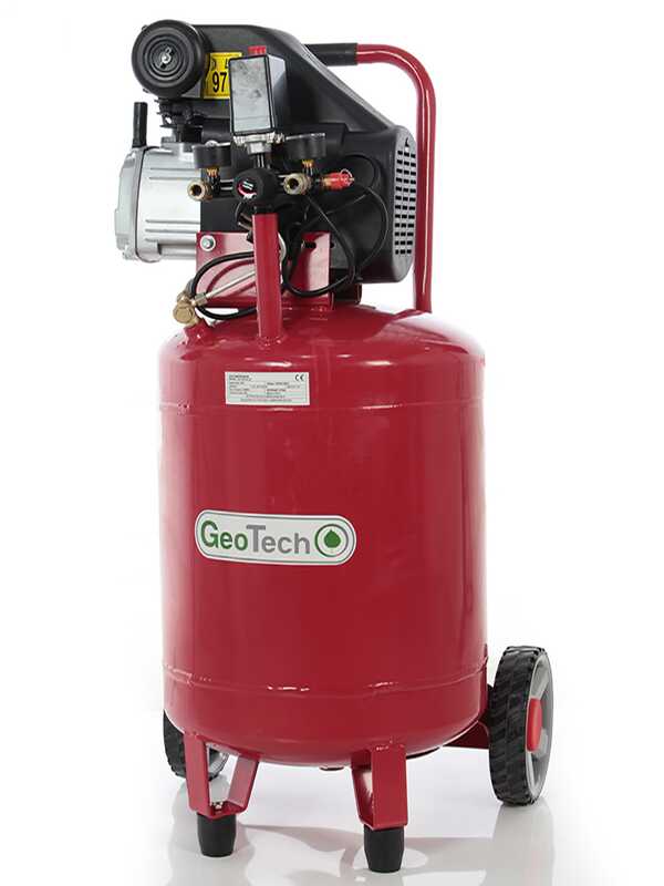 OUTLET - DIFETTI ESTETICI - GeoTech AC50V-8-20 - Compressore aria elettrico portatile - Motore 2 HP - 50 lt Verticale