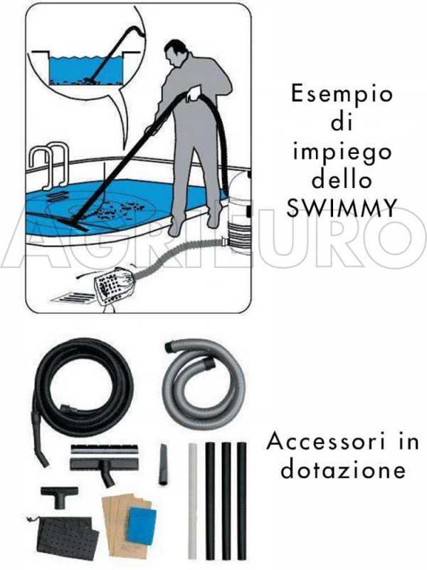 Lavor Swimmy - Aspiratore pulitore per piscine, stagni, solidi e liquidi