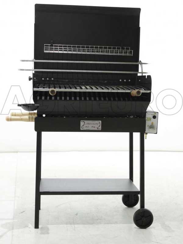 Cruccolini Rimini - Barbecue in ferro artigianale a gas - Griglia inox 68x46