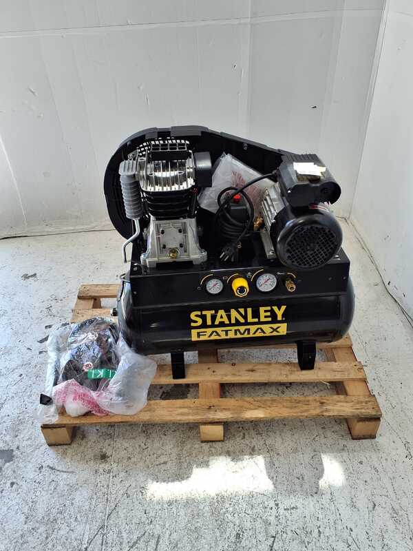 OUTLET - SENZA IMBALLO ORIGINALE - Stanley Fatmax B 350/10/50 - Compressore aria elettrico a cinghia - Motore 3 HP - 50 lt