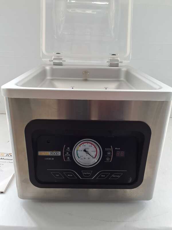OUTLET - UTILIZZATA PER PROVA - RoyalFood i-VCM 30 - Macchina sottovuoto a campana - Barra saldante da 28.5cm