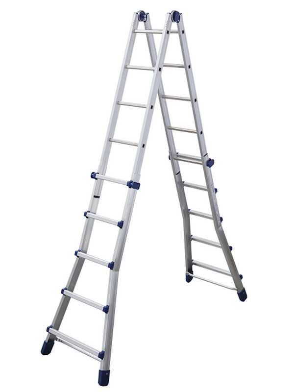 OUTLET - PICCOLI DIFETTI ESTETICI - Facal Briko Blu, 2x10 gradini, 5.12 mt - Scala in alluminio telescopica