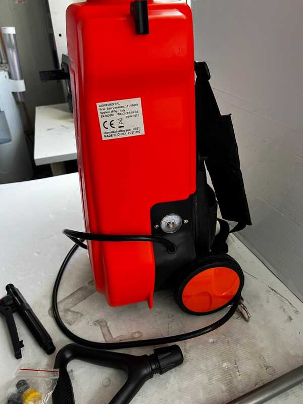 OUTLET - SENZA IMBALLO ORIGINALE - GeoTech SX-MD20E - Pompa irroratrice elettrica a spalla + trolley - Batteria 12V