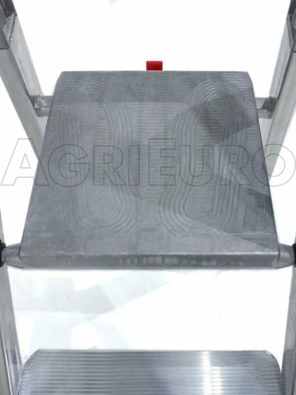 Facal Quadra Q50/7 Tecnoscala, 7 gradini, 2.19 m - Scalandrino in alluminio con cavalletto - Altezza stimata operativa 3.39 m