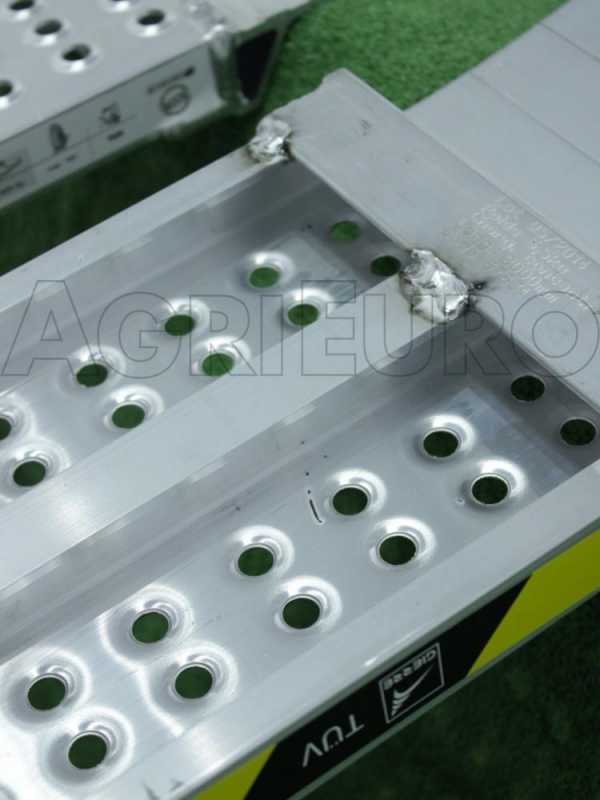 Gierrre RF250 - Coppia rampe di carico fisse da 2,5 mt - In alluminio -  Per trattorino, quad, etc.