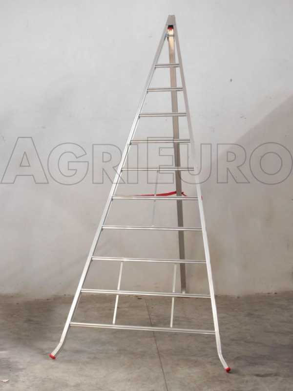 Scala agricola professionale da potatura in alluminio AgriEuro COUNTRY 10 pioli - 3,45 m