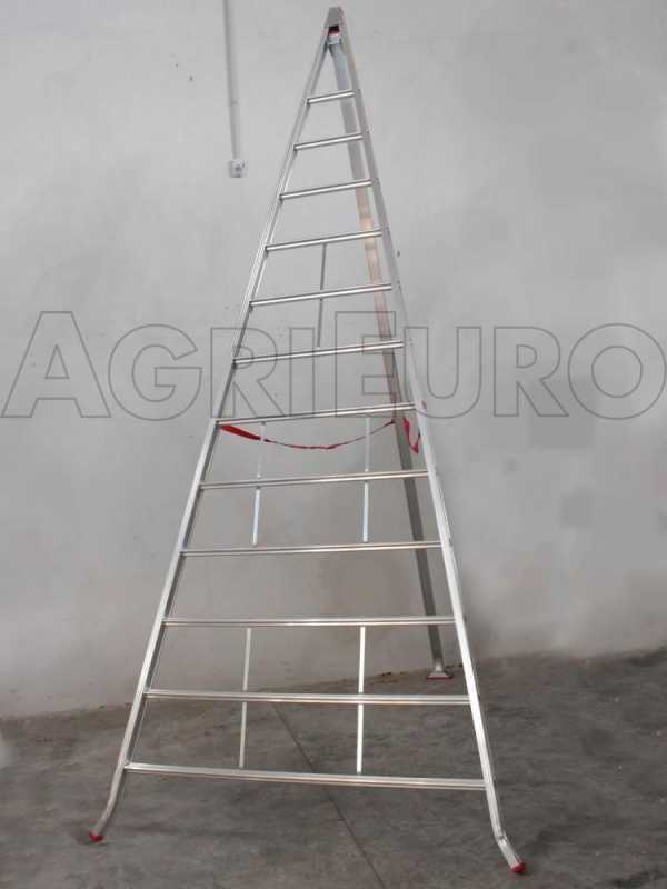 Scala agricola professionale da potatura in alluminio AgriEuro COUNTRY 12 pioli - 4,0 m