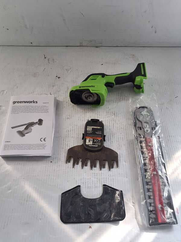 OUTLET - UTILIZZATO PER PROVA - GREENWORKS G24SHT - Forbice tagliaerba - SENZA BATTERIA E CARICABATTERIE