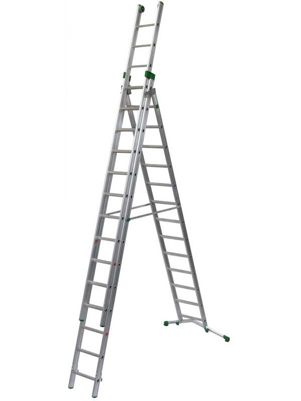 OUTLET - DIFETTI ESTETICI - Facal Super Prima, 13+14+14 gradini, 4.54 mt - Scala in alluminio allungabile