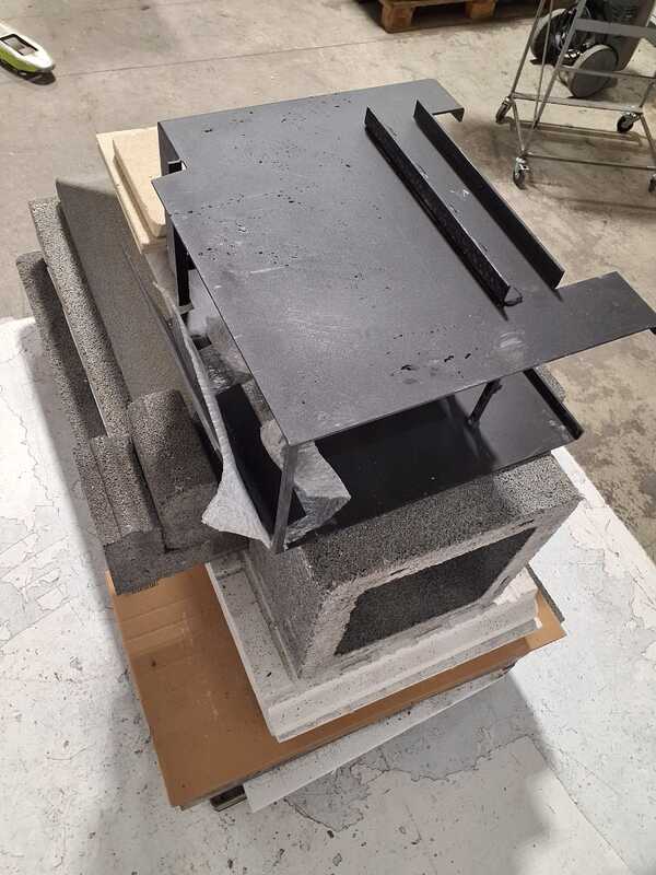 OUTLET - PICCOLI DIFETTI ESTETICI - Edilmark Happy - Barbecue in muratura a legna e carbone - Cappa e Fuoco a sinistra