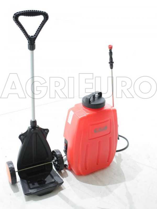 GeoTech KF-16C-11 - Pompa irroratrice elettrica a spalla + trolley - 12V