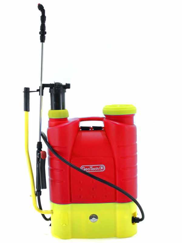 GeoTech KF-16C-23 - Pompa irroratrice spalleggiata a batteria e manuale - 16L