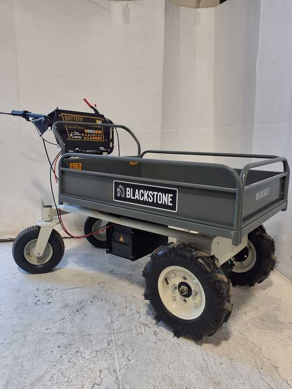 OUTLET - UTILIZZATO PER PROVA - BlackStone BS-CAR 500 E-F - Carriola elettrica a batteria 48V 25Ah con cassone ribaltabile