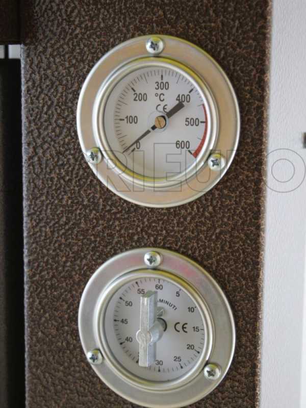 Forno a legna da incasso Magnus 80 Deluxe INC INOX - Smalto ramato