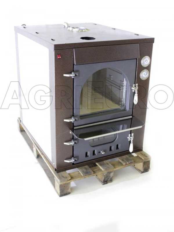 Forno a legna da incasso Medius 80 Deluxe INC INOX - Smalto ramato