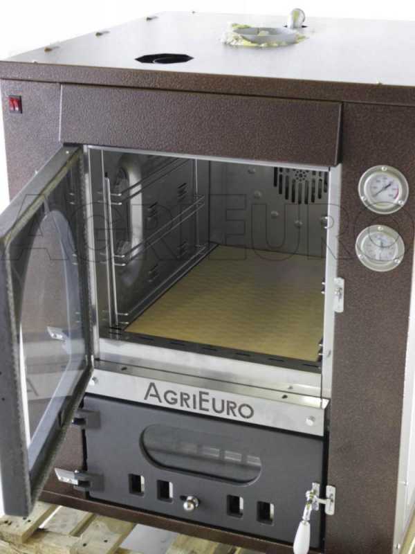 Forno a legna da incasso Medius 60 Deluxe INC INOX - Smalto ramato