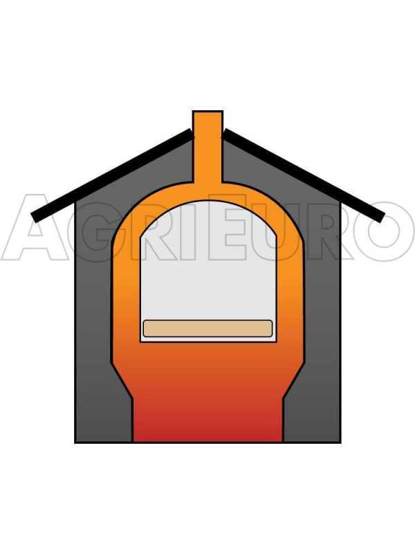 Forno a legna da incasso Nuovo Minimus 50 Inc in acciaio - 3 piani