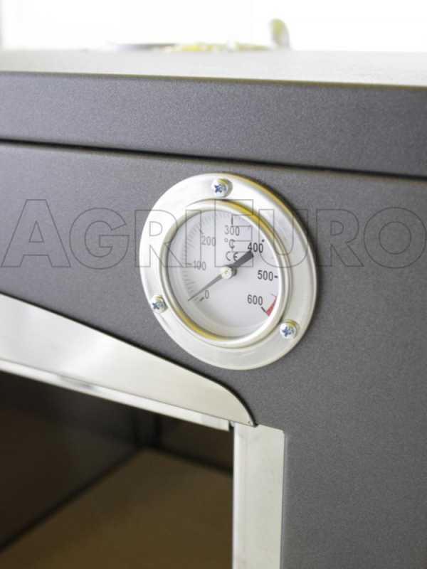 Forno a legna da incasso Nuovo Minimus 50 Inc in acciaio - 3 piani