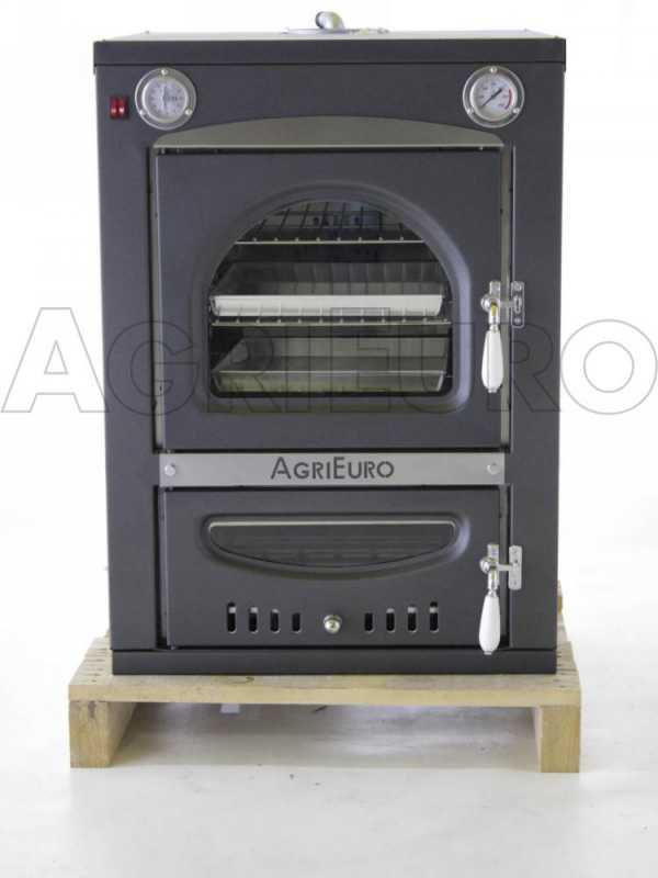 Nuovo AgriEuro Minimus 50 Inc - Forno a legna in acciaio da incasso - 3 piani