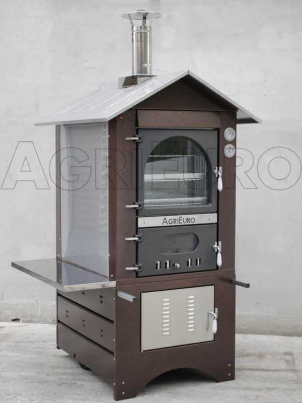 Forno a legna da esterno Magnus 80 Deluxe EXT INOX - Smalto ramato