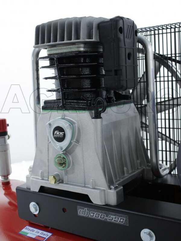 FIAC AB 300/598 - Compressore aria elettrica trifase a cinghia - Motore 5.5 HP - 270 lt