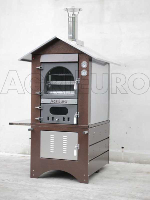 Forno a legna da esterno Medius 80 Deluxe EXT INOX - Smalto ramato
