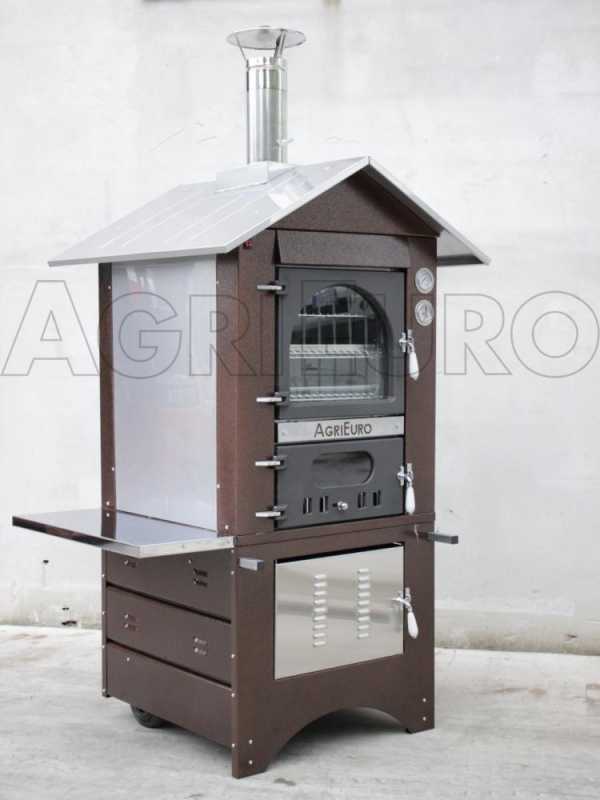 Forno a legna da esterno Medius 60 Deluxe EXT INOX - Smalto ramato