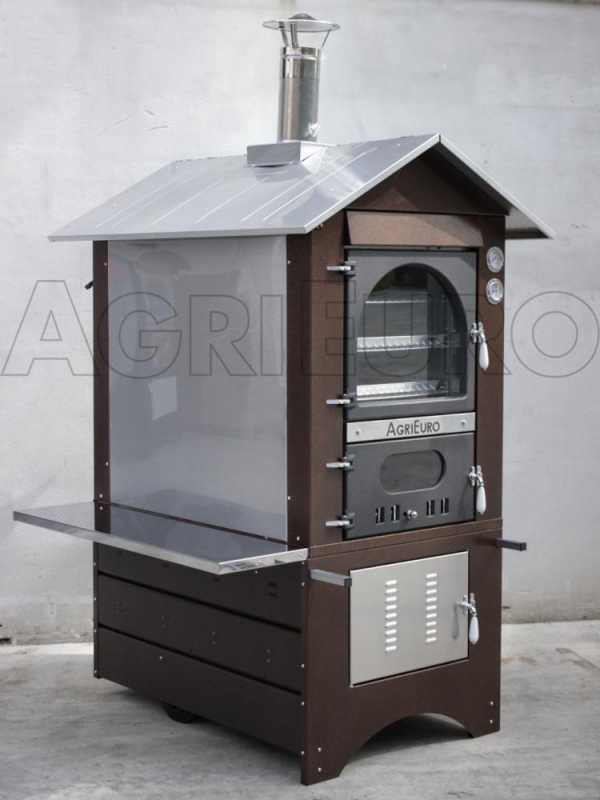 Forno a legna da esterno Magnus 100 Deluxe EXT INOX - Smalto ramato