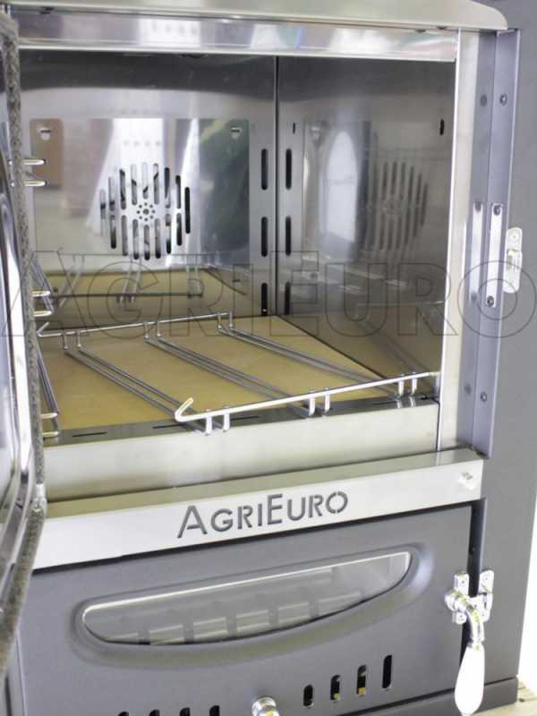 Forno a legna da esterno Nuovo Minimus 50 EXT in acciaio - Ventilato